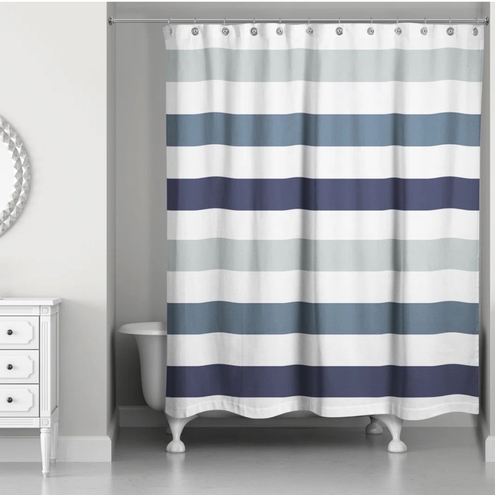 Boucher Striped Shower Curtain